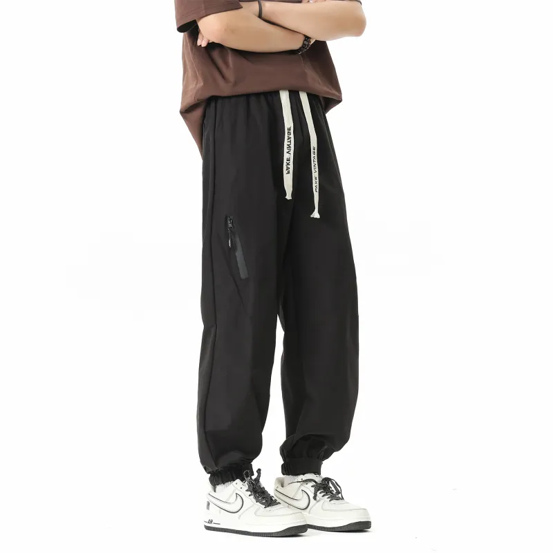 FAKE VINTAGE Casual Pants Unisex Black-4