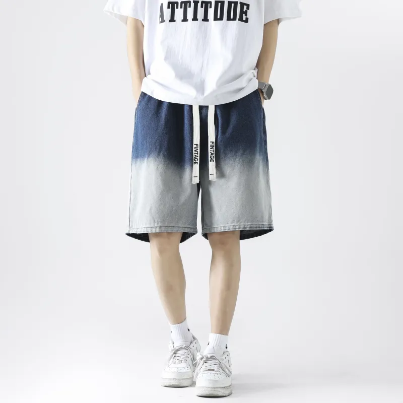 FAKE VINTAGE Denim Shorts Unisex-9