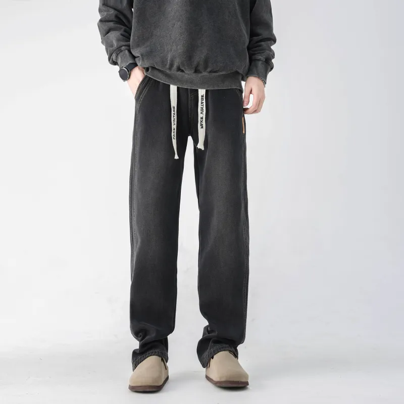 FAKE VINTAGE Jeans Unisex Black-2