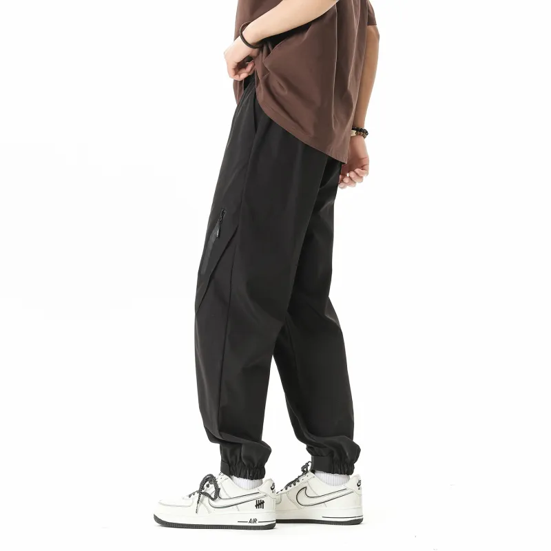 FAKE VINTAGE Casual Pants Unisex Black-1