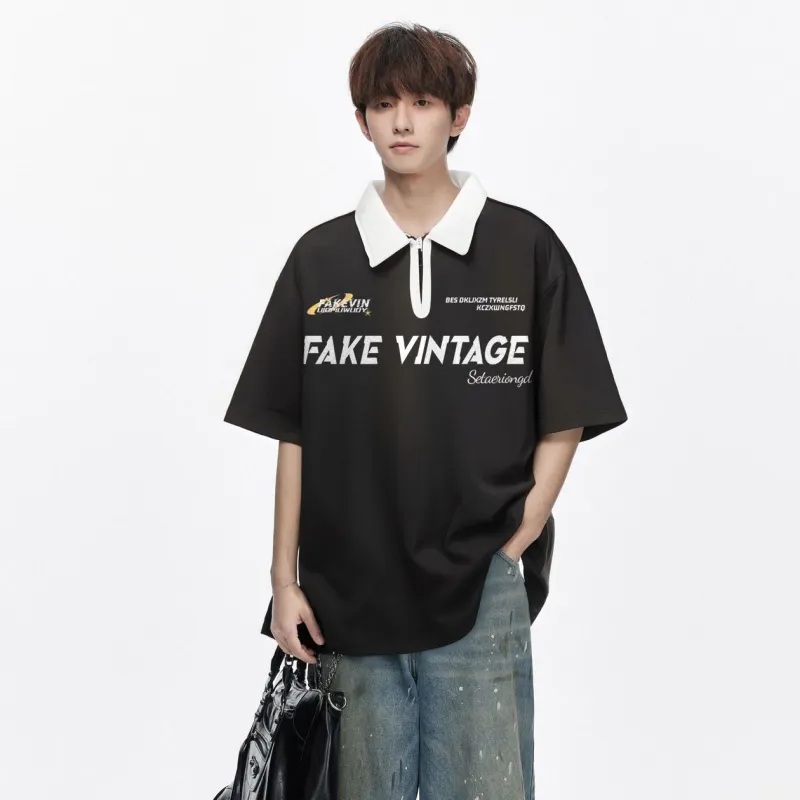 FAKE VINTAGE Polo Shirts Unisex-2
