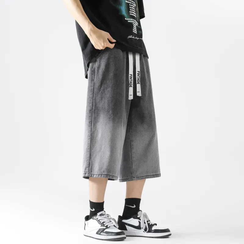 FAKE VINTAGE Denim Shorts Unisex-5