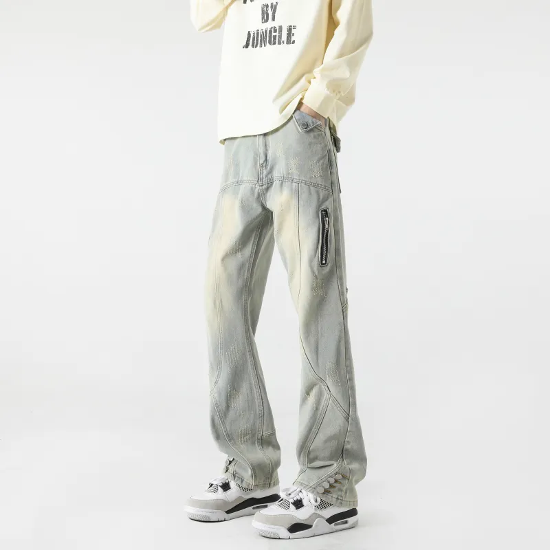 FAKE VINTAGE Jeans Unisex Blue-2