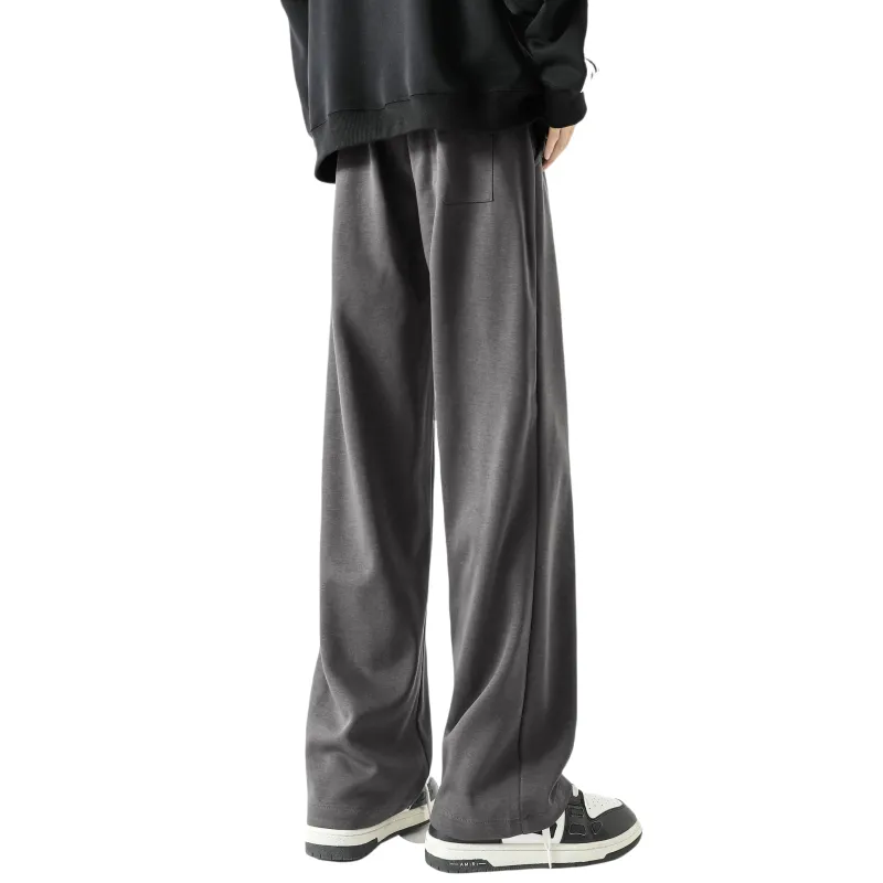 FAKE VINTAGE Knitted Sports Pants Unisex Dark Gray-11