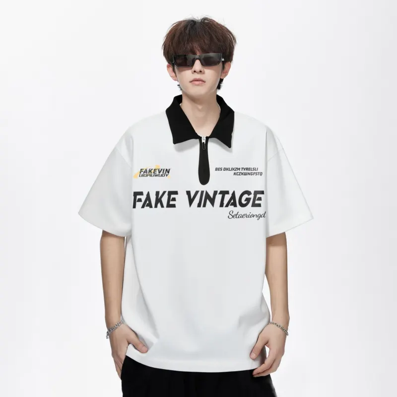 FAKE VINTAGE Polo Shirts Unisex-11