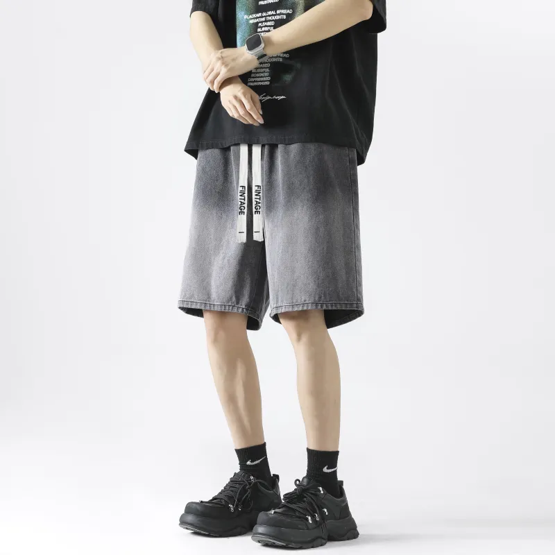FAKE VINTAGE Denim Shorts Unisex-18