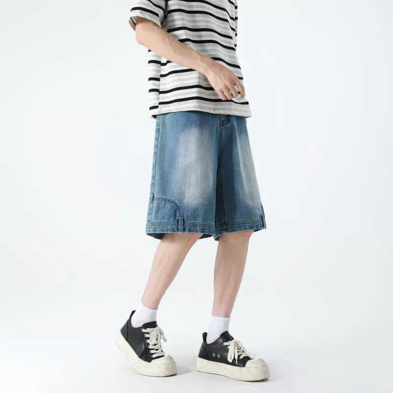 FAKE VINTAGE Denim Shorts Unisex-12