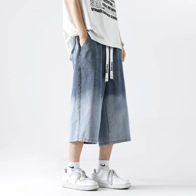 FAKE VINTAGE Denim Shorts Unisex-12