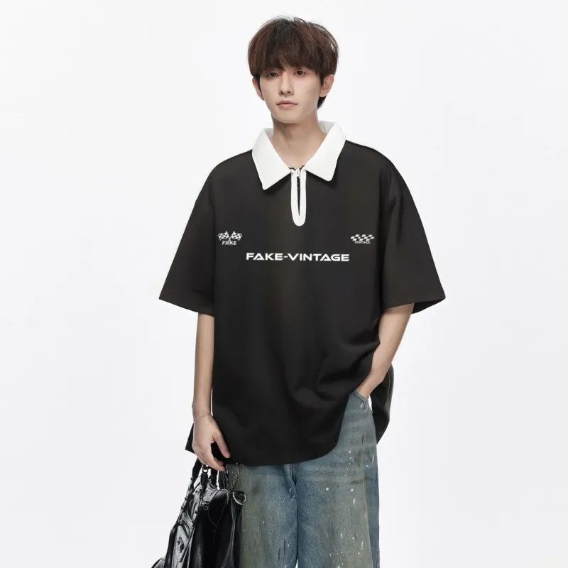 FAKE VINTAGE Polo Shirts Unisex-3