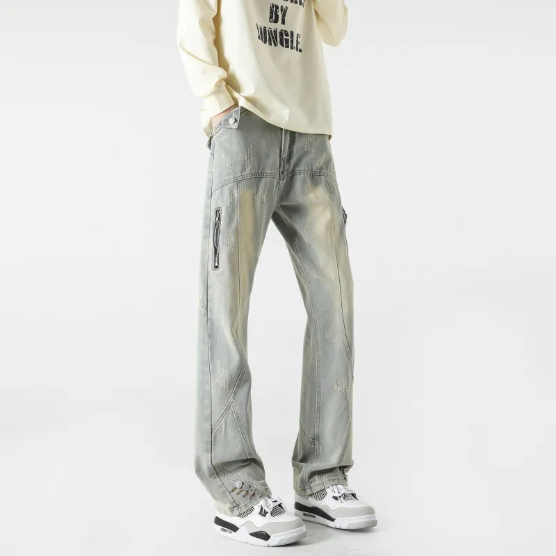 FAKE VINTAGE Jeans Unisex Blue-5