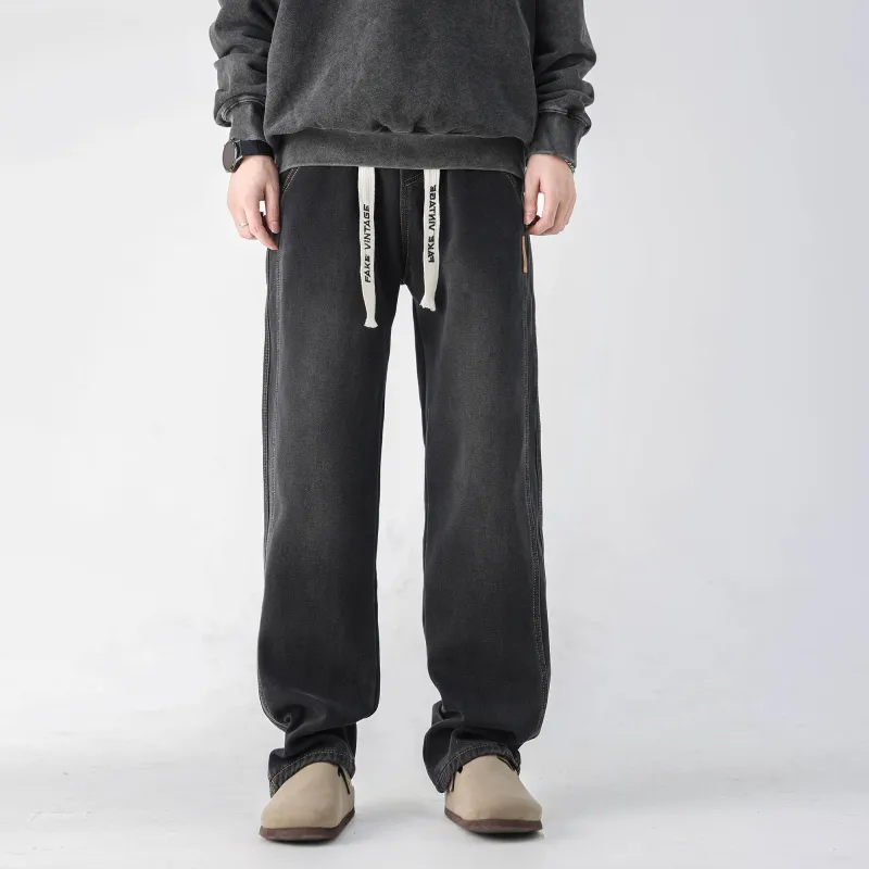 FAKE VINTAGE Jeans Unisex Black-3