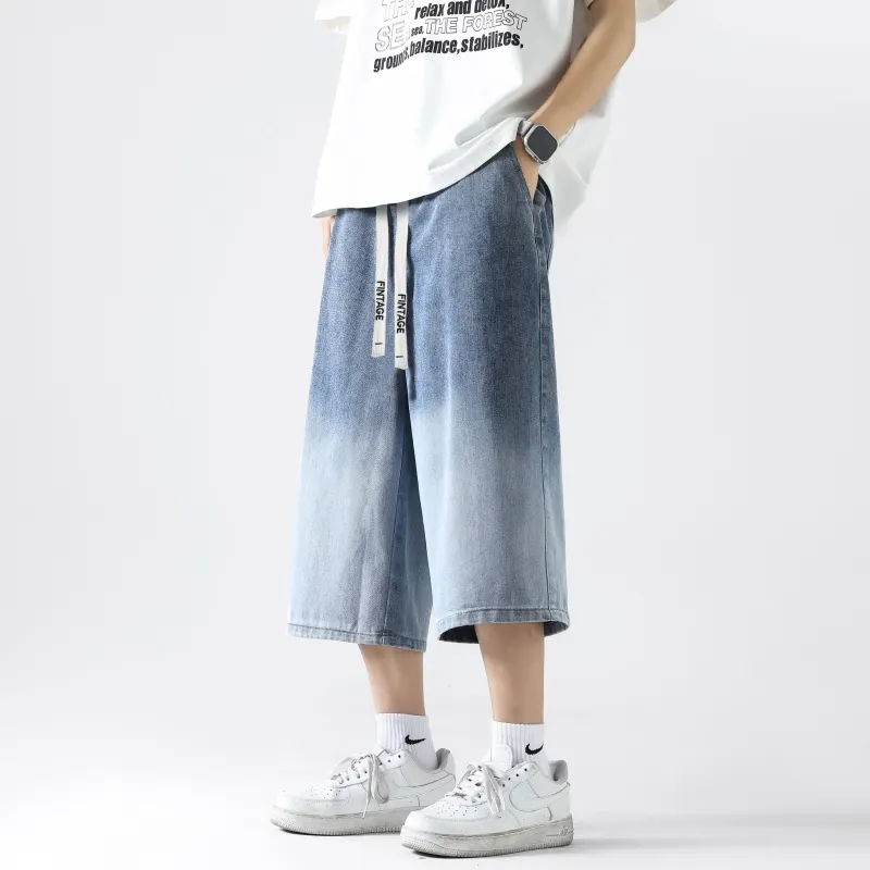 FAKE VINTAGE Denim Shorts Unisex-9