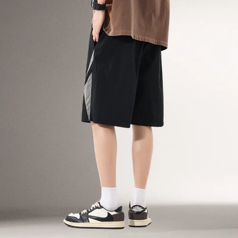 FAKE VINTAGE Summer Casual Shorts Unisex Black-4