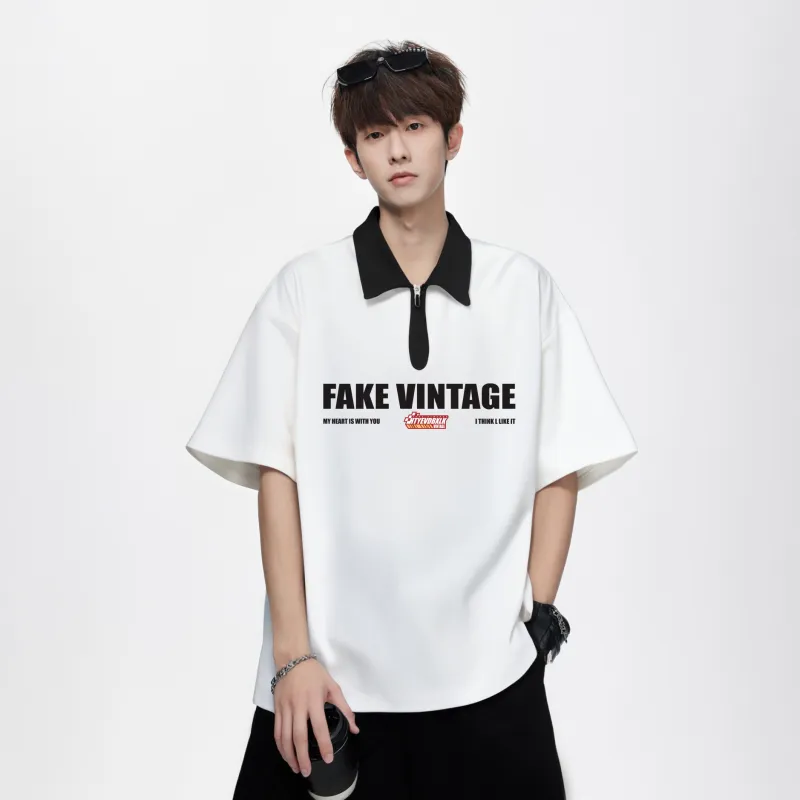 FAKE VINTAGE Polo Shirts Unisex-13