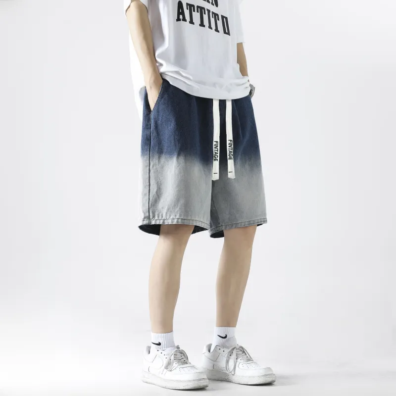 FAKE VINTAGE Denim Shorts Unisex-12