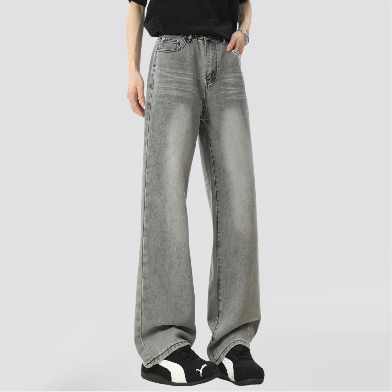 FAKE VINTAGE Jeans Unisex Dusty Gray-5