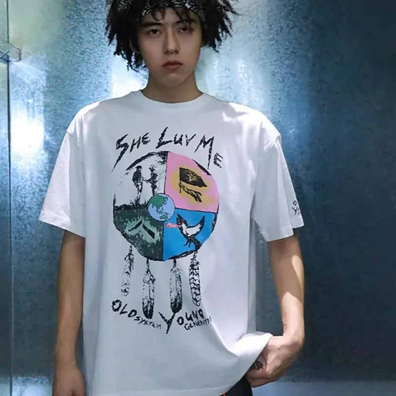 FAKE VINTAGE T Shirts Unisex White-3