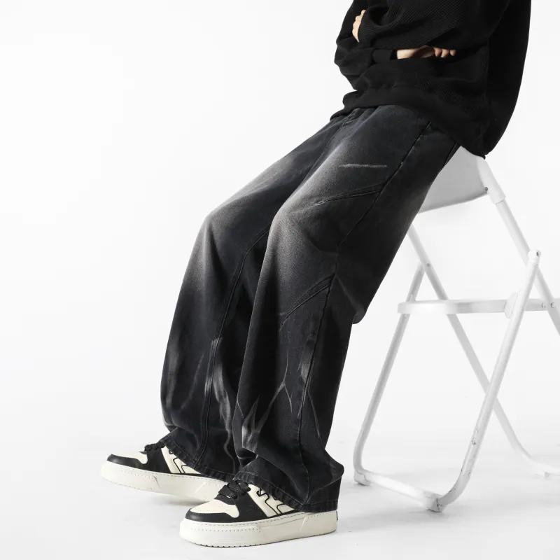FAKE VINTAGE Jeans Unisex Black-6