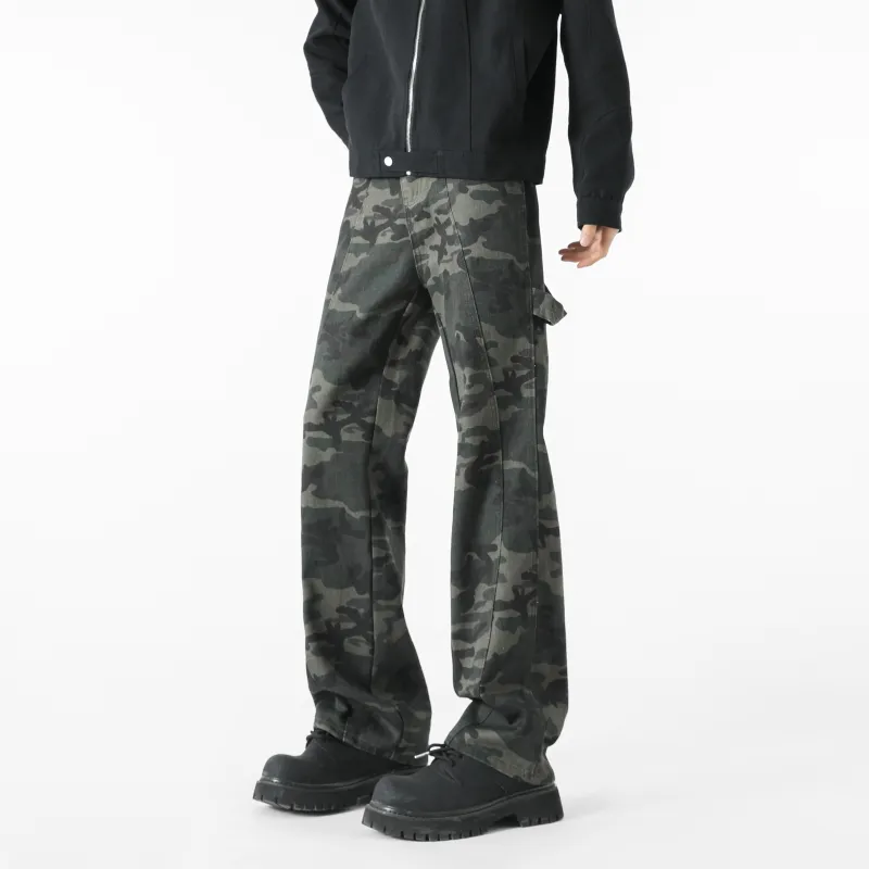 FAKE VINTAGE Jeans Unisex Camouflage-5