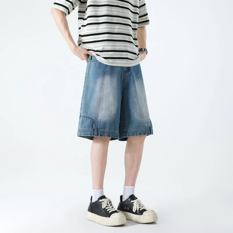 FAKE VINTAGE Denim Shorts Unisex-11
