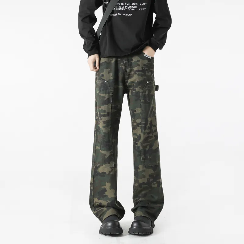 FAKE VINTAGE Jeans Unisex Camouflage-4