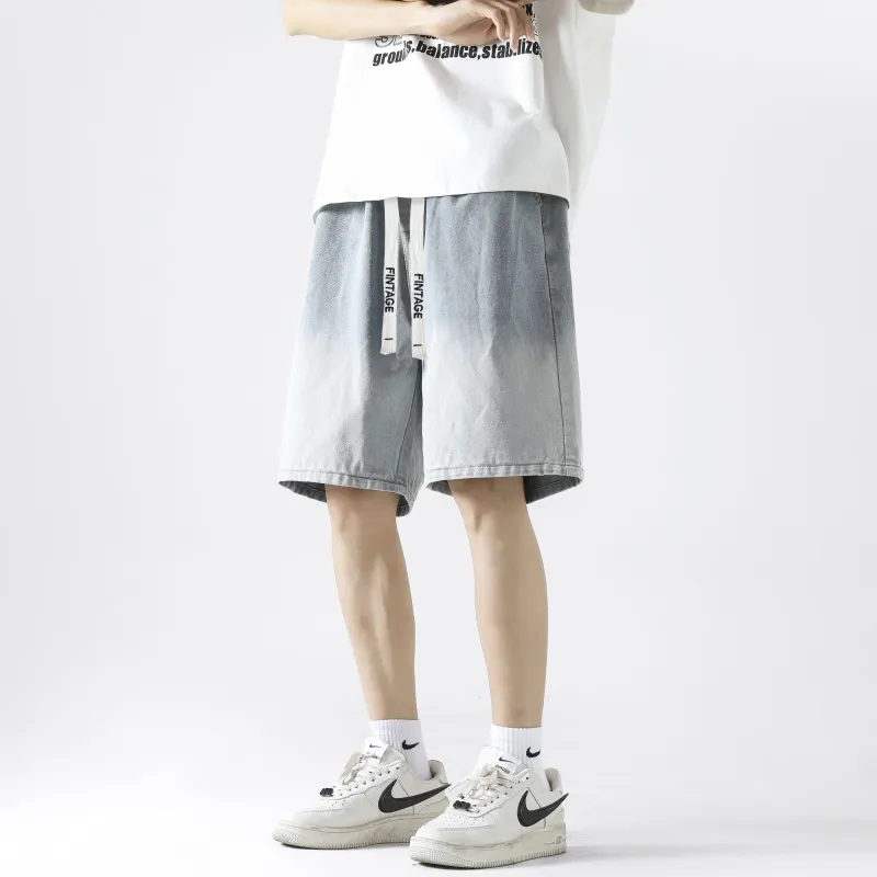 FAKE VINTAGE Denim Shorts Unisex-4