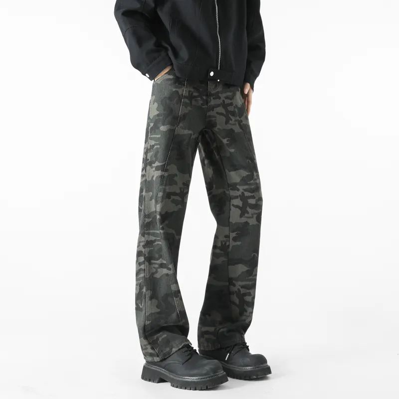 FAKE VINTAGE Jeans Unisex Camouflage-13