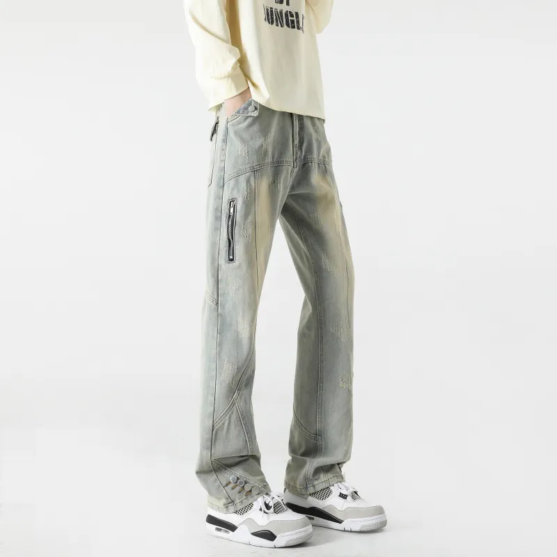 FAKE VINTAGE Jeans Unisex Blue-6