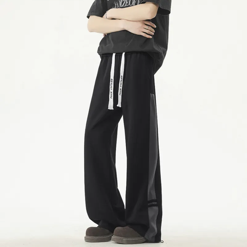 FAKE VINTAGE Knitted Sports Pants Unisex-4