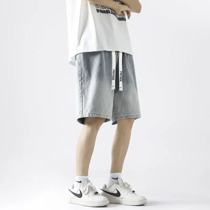 FAKE VINTAGE Denim Shorts Unisex-5