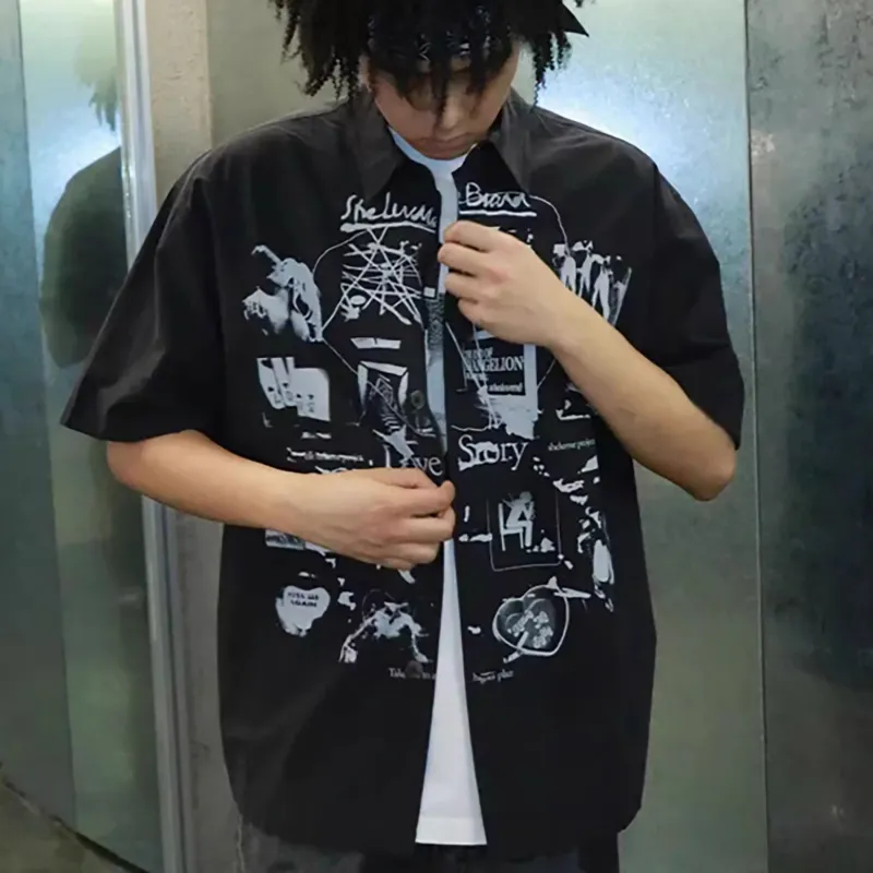 FAKE VINTAGE Shirts Unisex Black-2