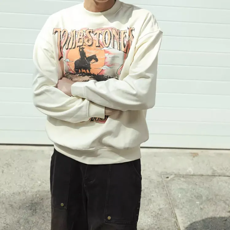 FAKE VINTAGE Sweatshirts Unisex White-2