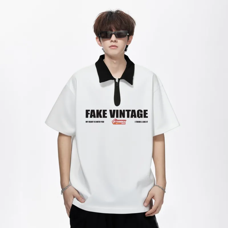 FAKE VINTAGE Polo Shirts Unisex-15