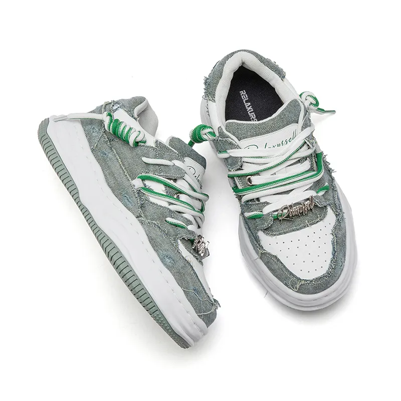 RELAXURSELF Anti Slip And Wear Resistant Height Increasing Low Top Skateboard Shoes Unisex-10