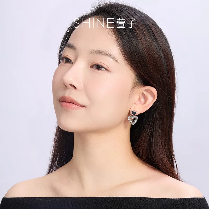 SHINE S925 Silver Earrings Women's-4