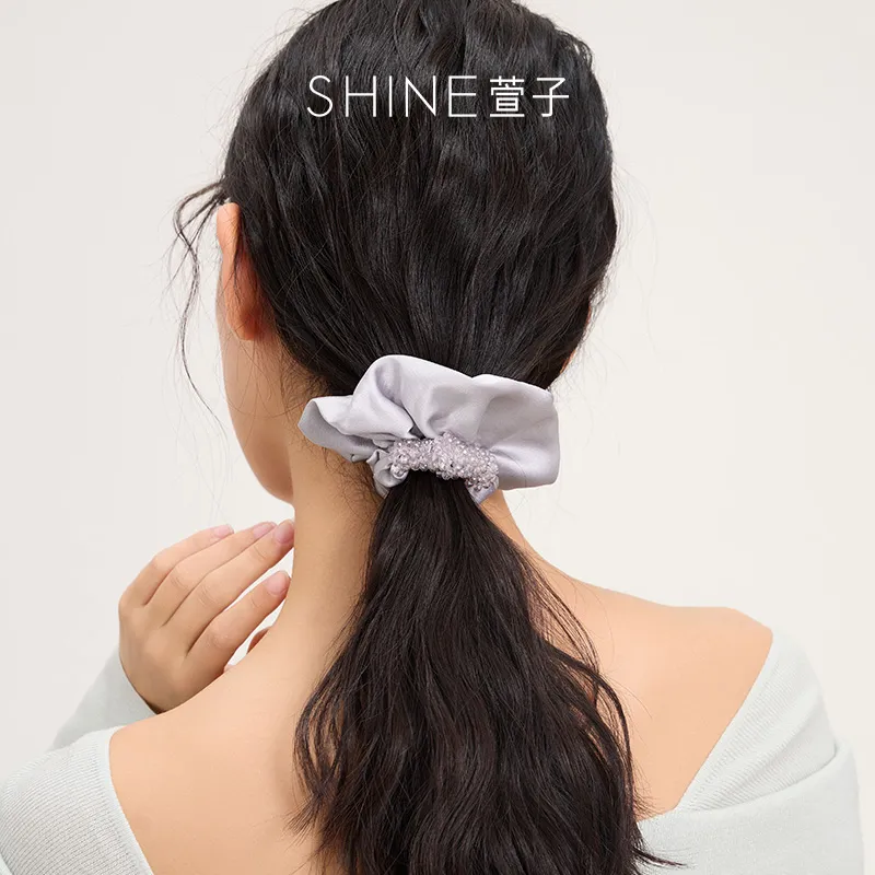SHINE Polyester, Crystal Diamond Hair Tie Women's-19