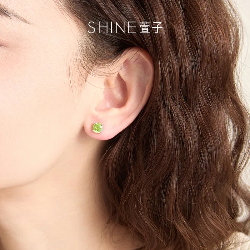 SHINE S925 Silver With Zircon Earrings Women's-2
