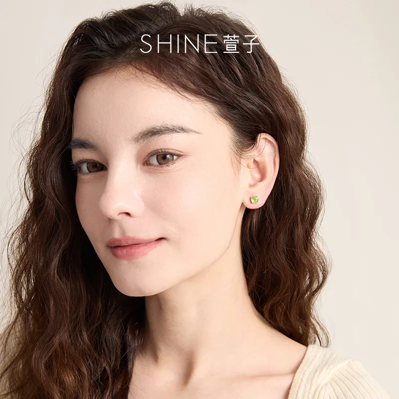 SHINE S925 Silver With Zircon Earrings Women's-3