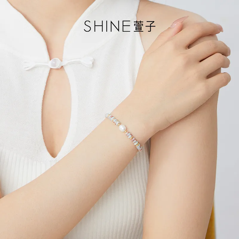 SHINE Copper, Shell Pearl Bracelets Women's-3
