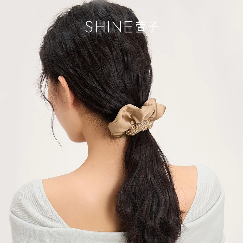 SHINE Polyester, Crystal Diamond Hair Tie Women's-10