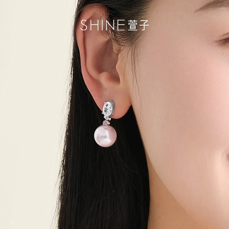 SHINE S925 Silver Earrings Women's-9