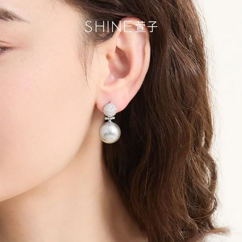 SHINE S925 Silver Earrings Women's-2