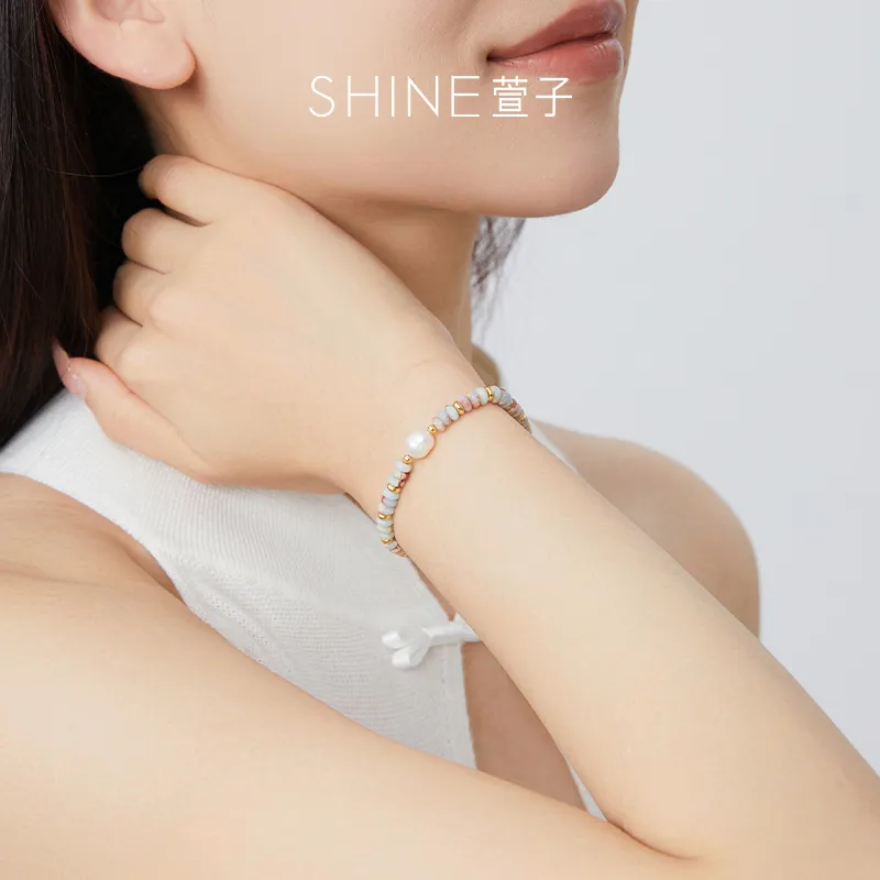 SHINE Copper, Shell Pearl Bracelets Women's-2