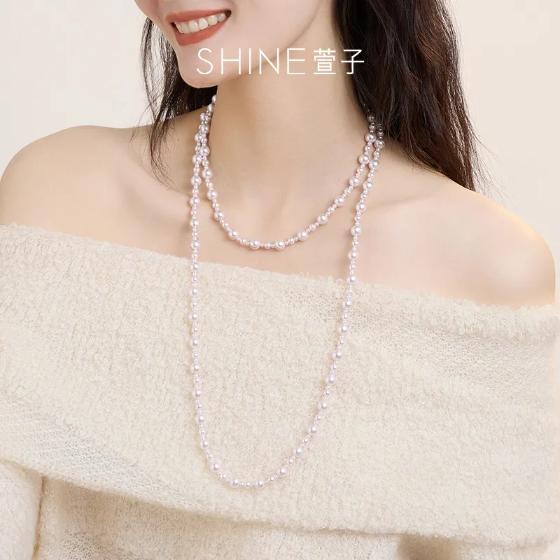 SHINE Manta Rose Collection Synthetic Pearl Necklaces Women's-2