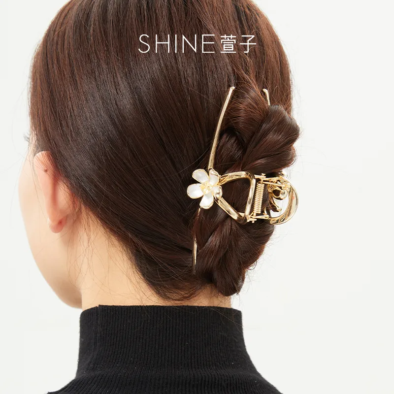 SHINE Alloy With Copper And Zircon Hair Clips Women's-3