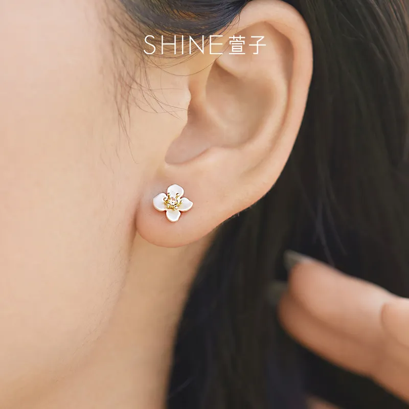 SHINE Endless Summer Collection S925 Silver Stud Earrings Women's-2