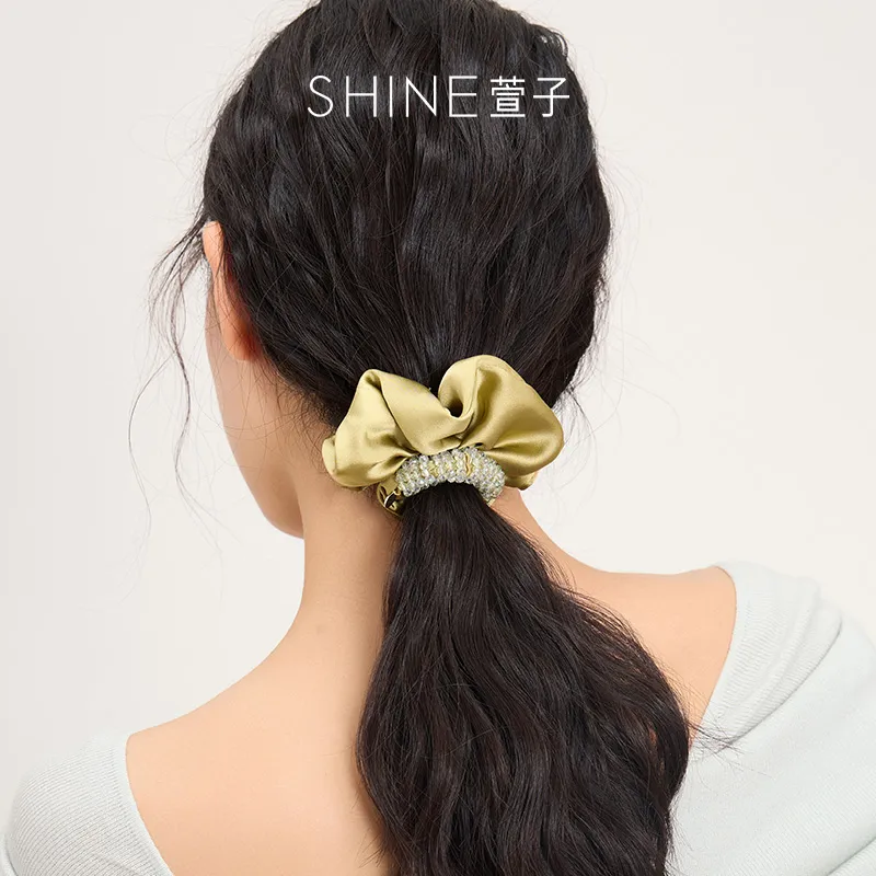 SHINE Polyester, Crystal Diamond Hair Tie Women's-15