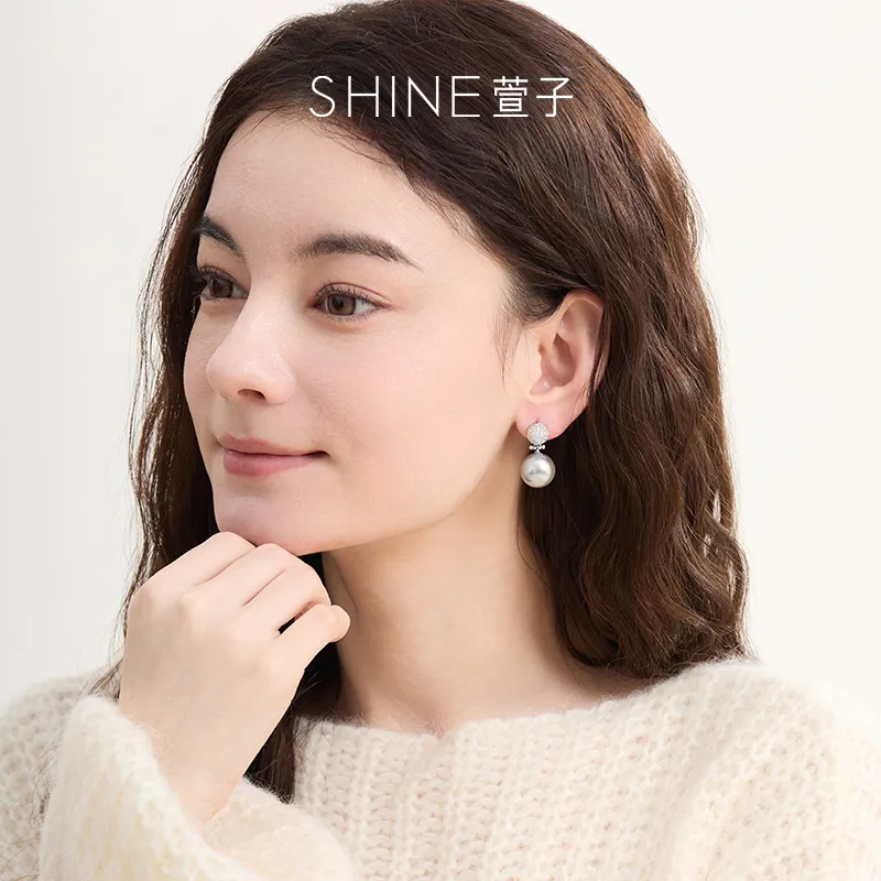 SHINE S925 Silver Earrings Women's-3