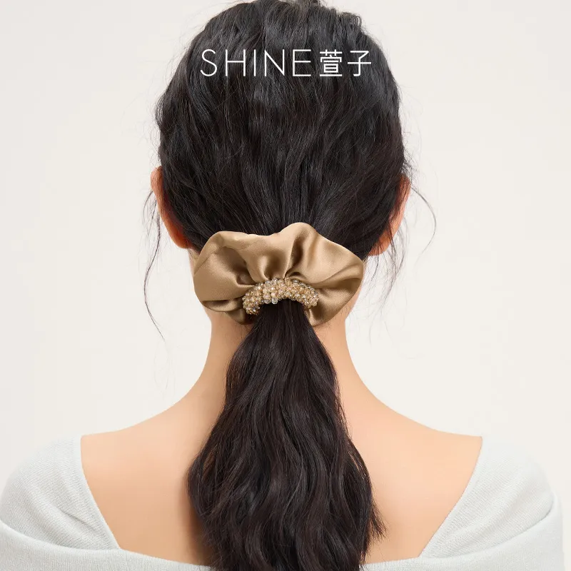 SHINE Polyester, Crystal Diamond Hair Tie Women's-8