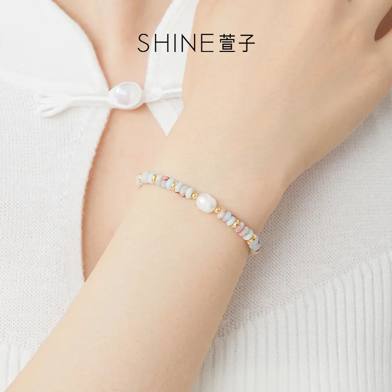 SHINE Copper, Shell Pearl Bracelets Women's-1
